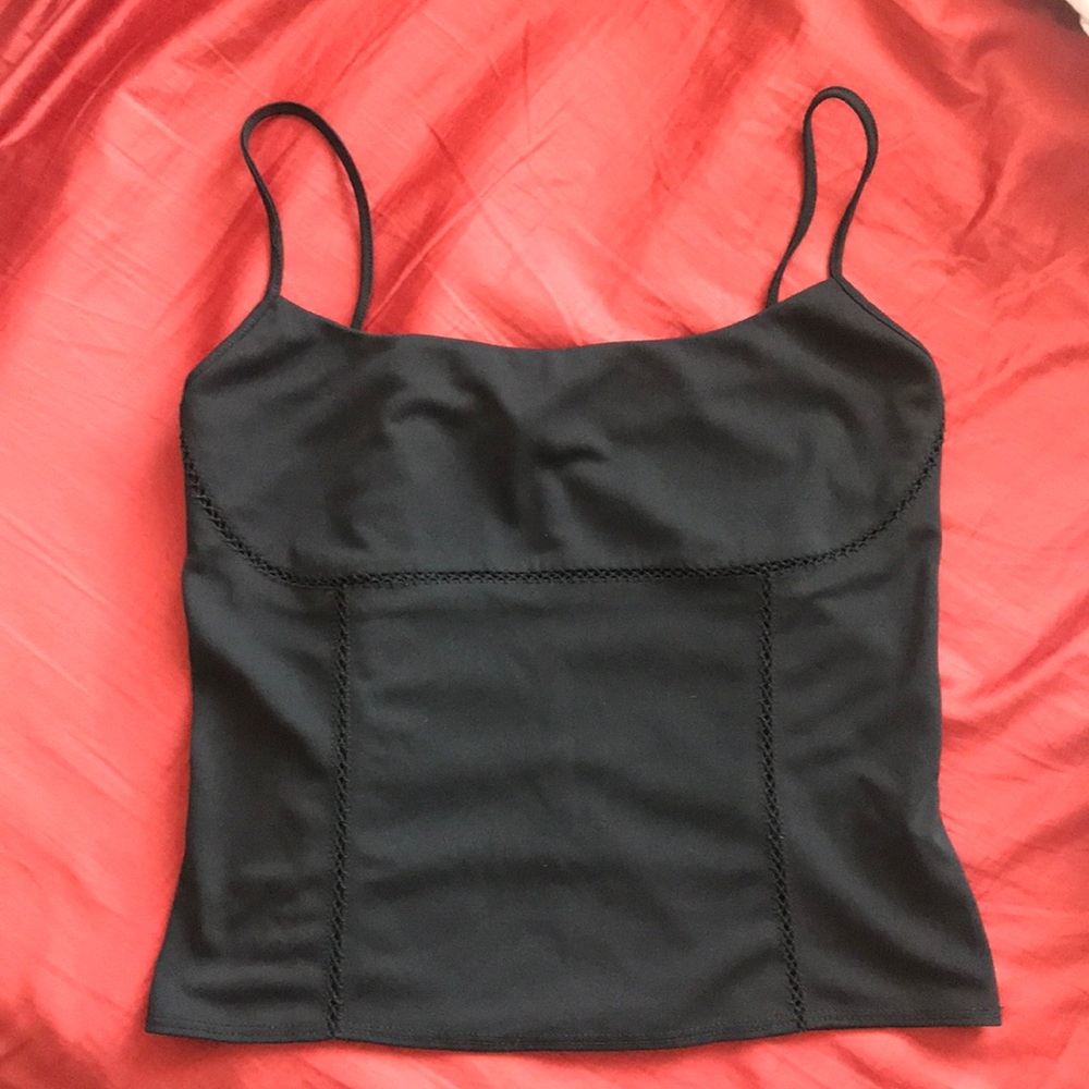 Black tank top